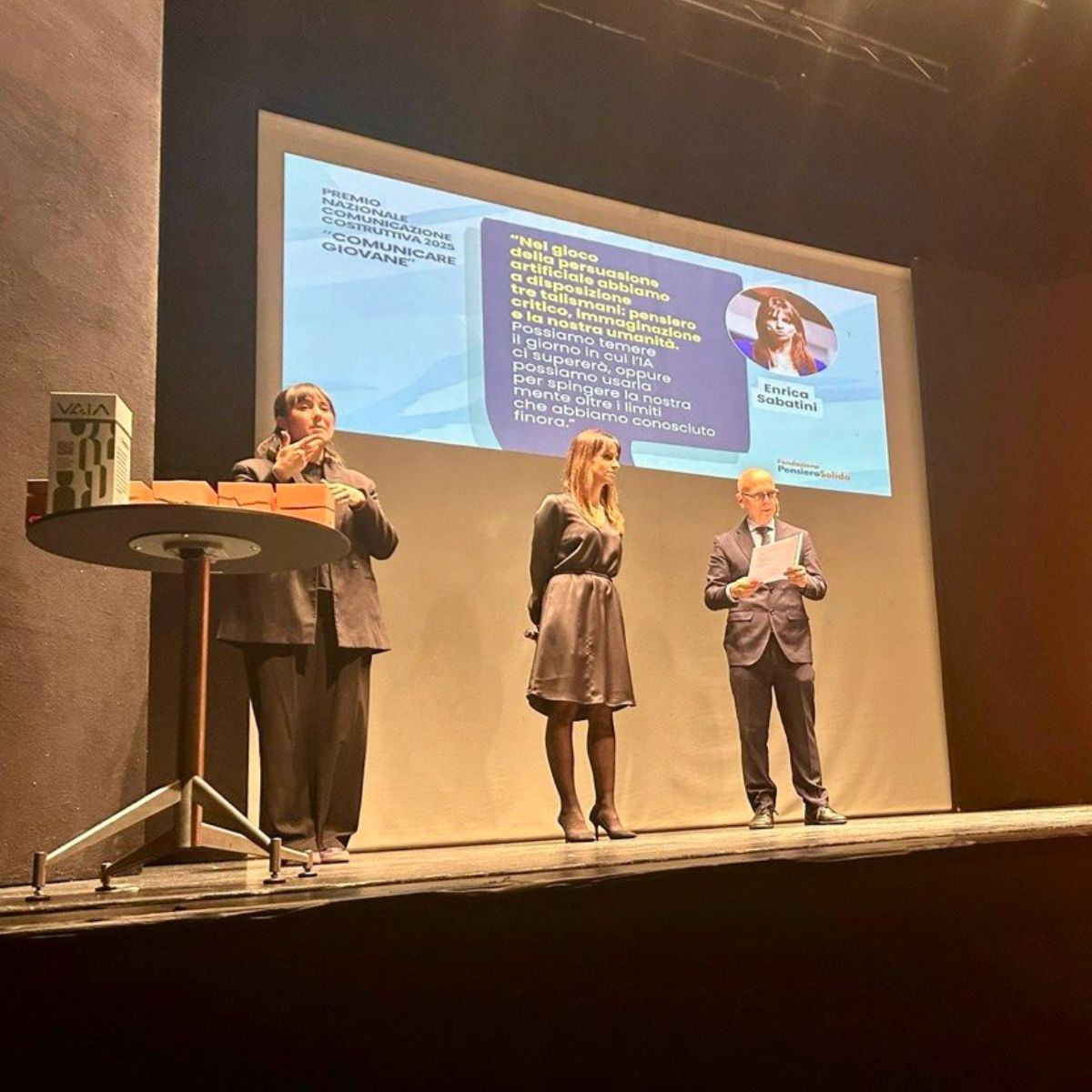 Enrica Sabatini a Premio Nazionale Comunicazione Costruttiva, Milano